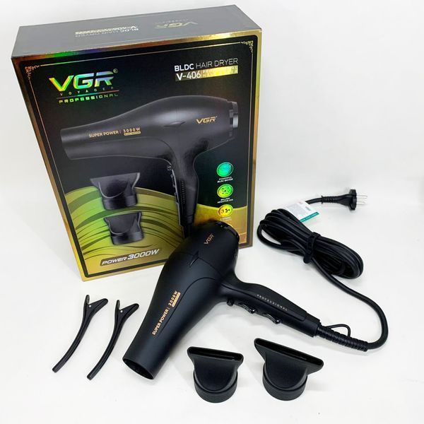 Фен VGR V-406 BLACK 3000Вт s2t739u2m фото