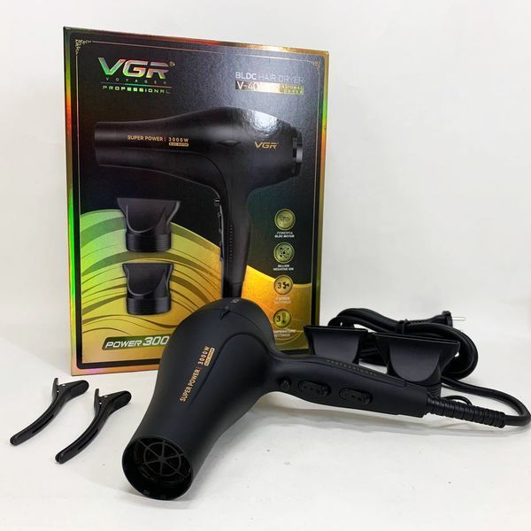 Фен VGR V-406 BLACK 3000Вт s2t739u2m фото