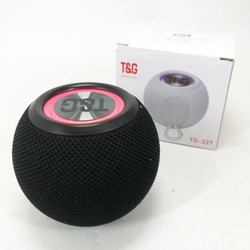 Бездротова потужна колонка TG337 з Bluetooth, RGB-підсвічуванням та радіо. Колір: чорний 5k1b515wv фото