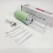 Іригатор для чищення зубів та порожнини рота Oral Irrigator з акумулятором та змінними насадками. Колір: зелений m12kr4s952 фото 9