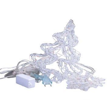 Гирлянда штора светодиодная GarlandoPro звезда и елка 120LED 3х0,9 м 8 режимов 1733069ML 1961134201 фото