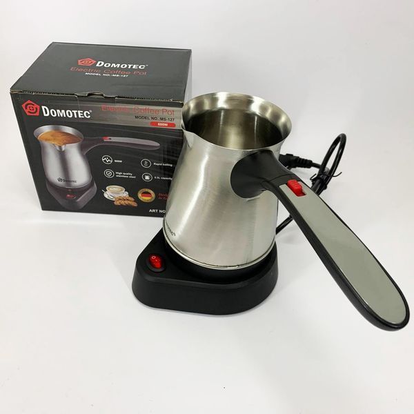 Електрична міні кавоварка електротурка Domotec MS-127 0.5л u16x4c5j5 фото