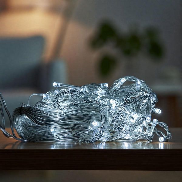 Новогодняя гирлянда штора 1,5х1,5 м 64 LED белый провод Белый ZWM1564LEDW ZWM1564LEDW фото