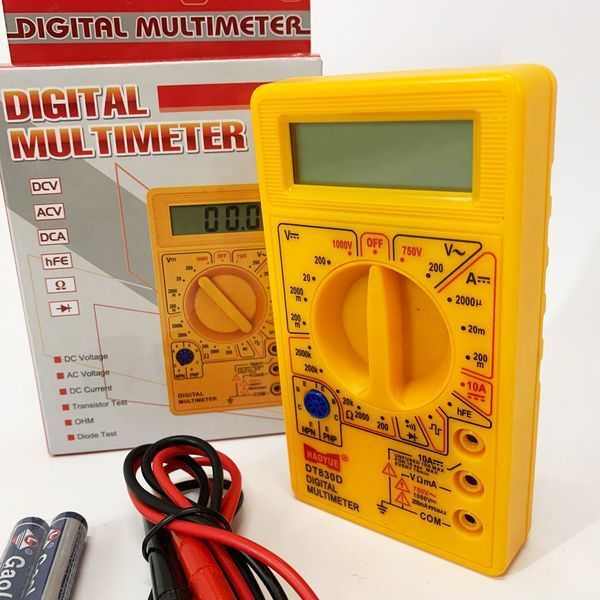 Мультиметр HAOYUE DT830D yellow 34in768 фото