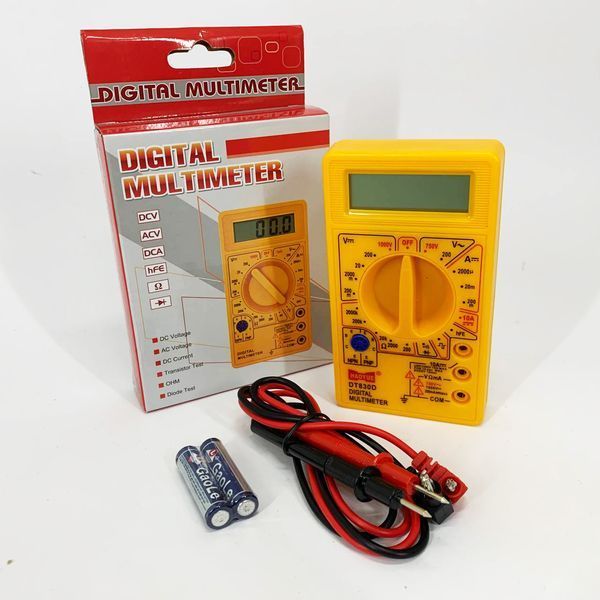 Мультиметр HAOYUE DT830D yellow 34in768 фото