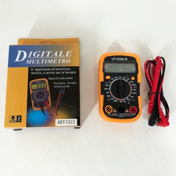 Мультиметр DT-830 LN з підсвічуванням та звуком ABaTap до 750 В Помаранчевий, тестер для вимірювання напруги 9q6v48iy2 фото